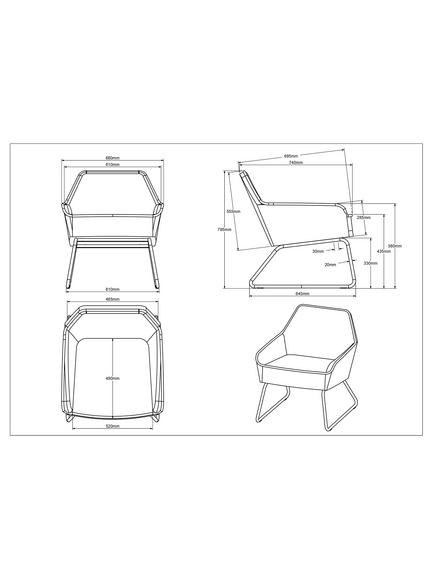 John Lewis Form Accent Chair, Black Metal Leg - view 2, Velvet Storm Grey