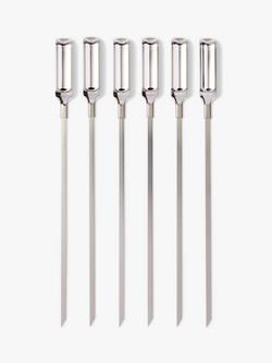 OXO Good Grips Stainless Steel BBQ Skewers, Pack of 6, Silver