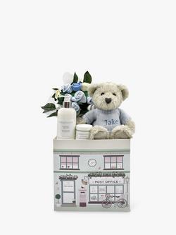 Babyblooms Personalised Berkeley Bear Welcome Baby Hamper, Blue, Blue