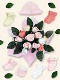 Babyblooms Personalised Berkeley Bear Welcome Baby Hamper, Blue, Pink