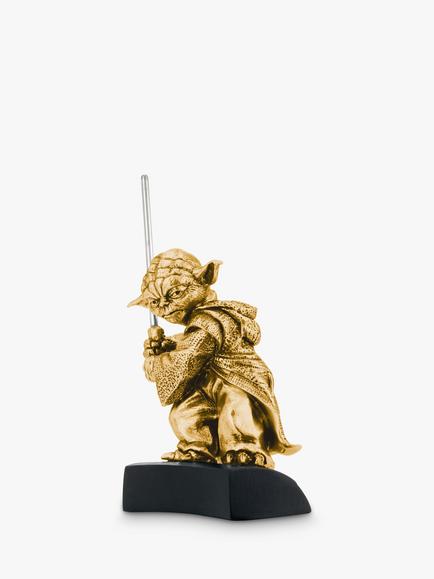 Royal Selangor Star Wars Yoda Figurine, Gold, Gold