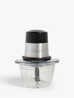 John Lewis Mini Food Chopper, Black/Silver