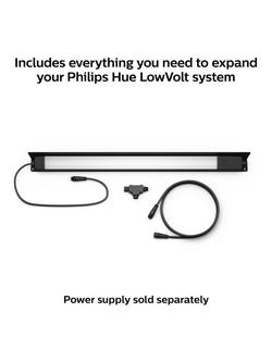 Philips Hue White and Colour Ambiance Amarant Linear LED Smart Outdoor Light - view 2, Black