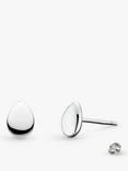 Kit Heath Coast Pebbles Small Stud Earrings, Silver