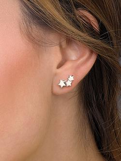 Kit Heath Star Gazer Galaxy Stud Earrings, Silver - view 2, Silver