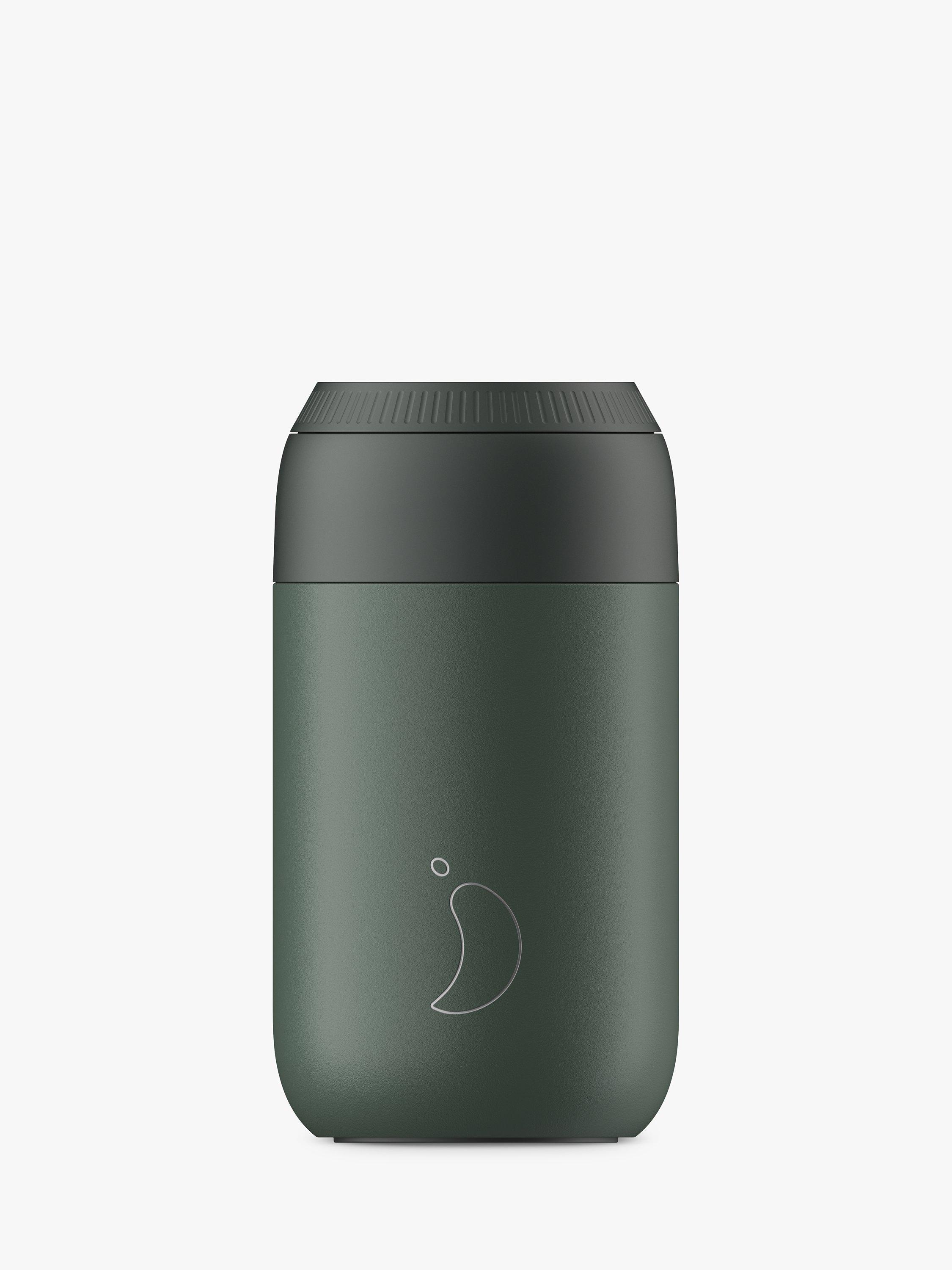 Chilly's Series 2 Double Wall Insulated Travel Coffee Cup, 340ml, Pine Green
