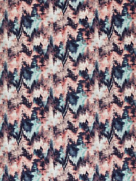 Harlequin Distortion Furnishing Fabric, Rosewood/Neptune