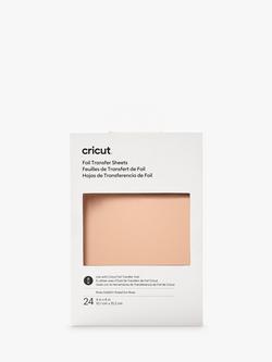 Cricut Foil Transfer Sheets, Pack of 24, 4 x 6 Inches, Rose Gold