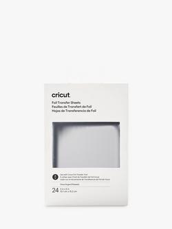 Cricut Foil Transfer Sheets, Pack of 24, 4 x 6 Inches, Silver