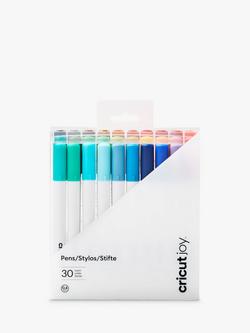 Cricut Joy Fine Point Pens, Pack of 30, 0.4mm, Multi, 