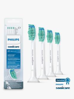 Philips Sonicare HX6014/07 Pro Results Replacement Toothbrush Heads, Pack of 4, White, White