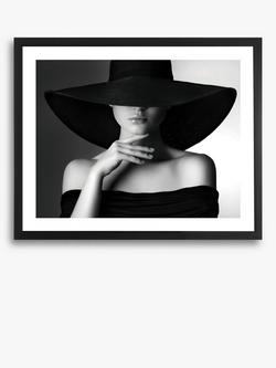 Brookpace Lascelles 'Mystery Lady II' Framed Photographic Print, 71 x 81cm, Black/White, Black/White