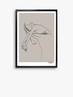 Brookpace Lascelles Anna Bulow 'Flow 8' Limited Edition Framed Print, 75 x 55cm, Grey, Grey