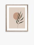 Brookpace Lascelles Botanical Leaf Scandi Framed Print, 57 x 47cm, Brown