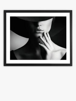 Brookpace Lascelles 'Mystery Lady I' Framed Photographic Print, 66 x 81cm, Black/White, Black/White