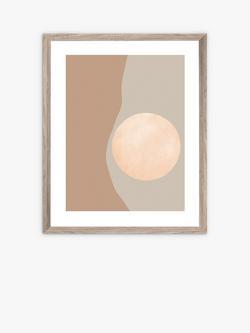 Brookpace Lascelles Earth Tones Scandi Framed Print, 57 x 47cm, Brown, Brown