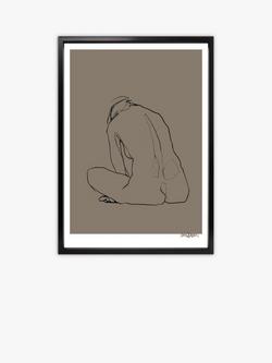 Brookpace Lascelles Anna Bulow 'Flow 4' Limited Edition Framed Print, 75 x 55cm, Grey, Grey