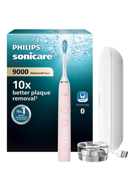 Philips Sonicare HX9911 DiamondClean 9000 Electric Toothbrush with App, Pink