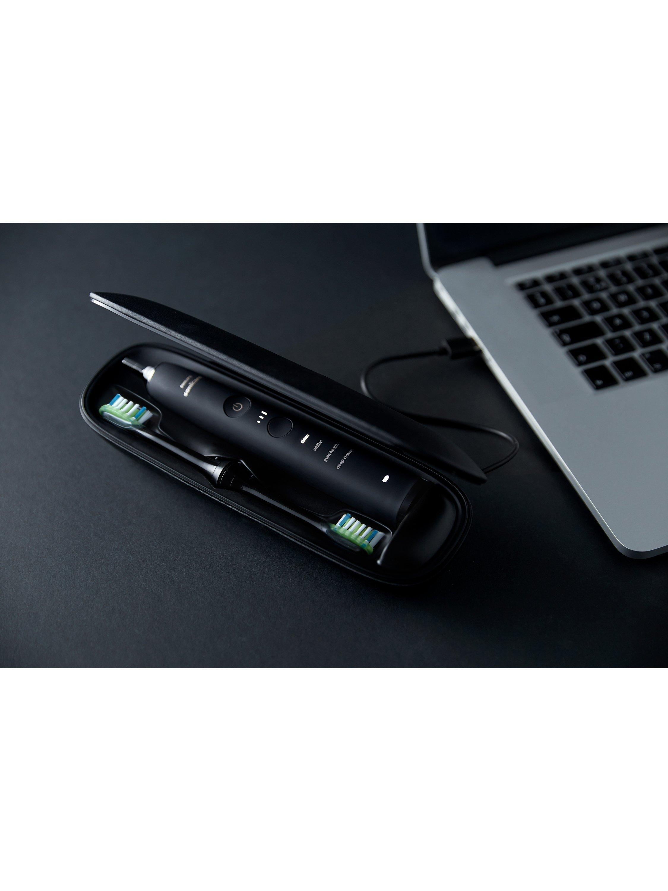 Product image 8 of 8, which shows Philips Sonicare HX9911 DiamondClean 9000 Electric Toothbrush with App, Black