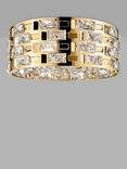 Impex Lola Crystal Flush Ceiling Light, Medium