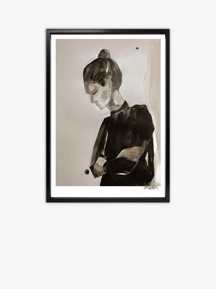 Brookpace Lascelles Anna Bulow 'Falling Objects' Framed Print, 88 x 68cm, Black, Black