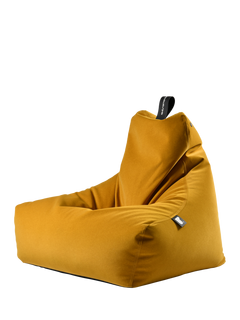 Extreme Lounging Mighty Brushed Suede Bean Bag, Mustard