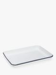 John Lewis Enamel Baking Tray, 41cm, White