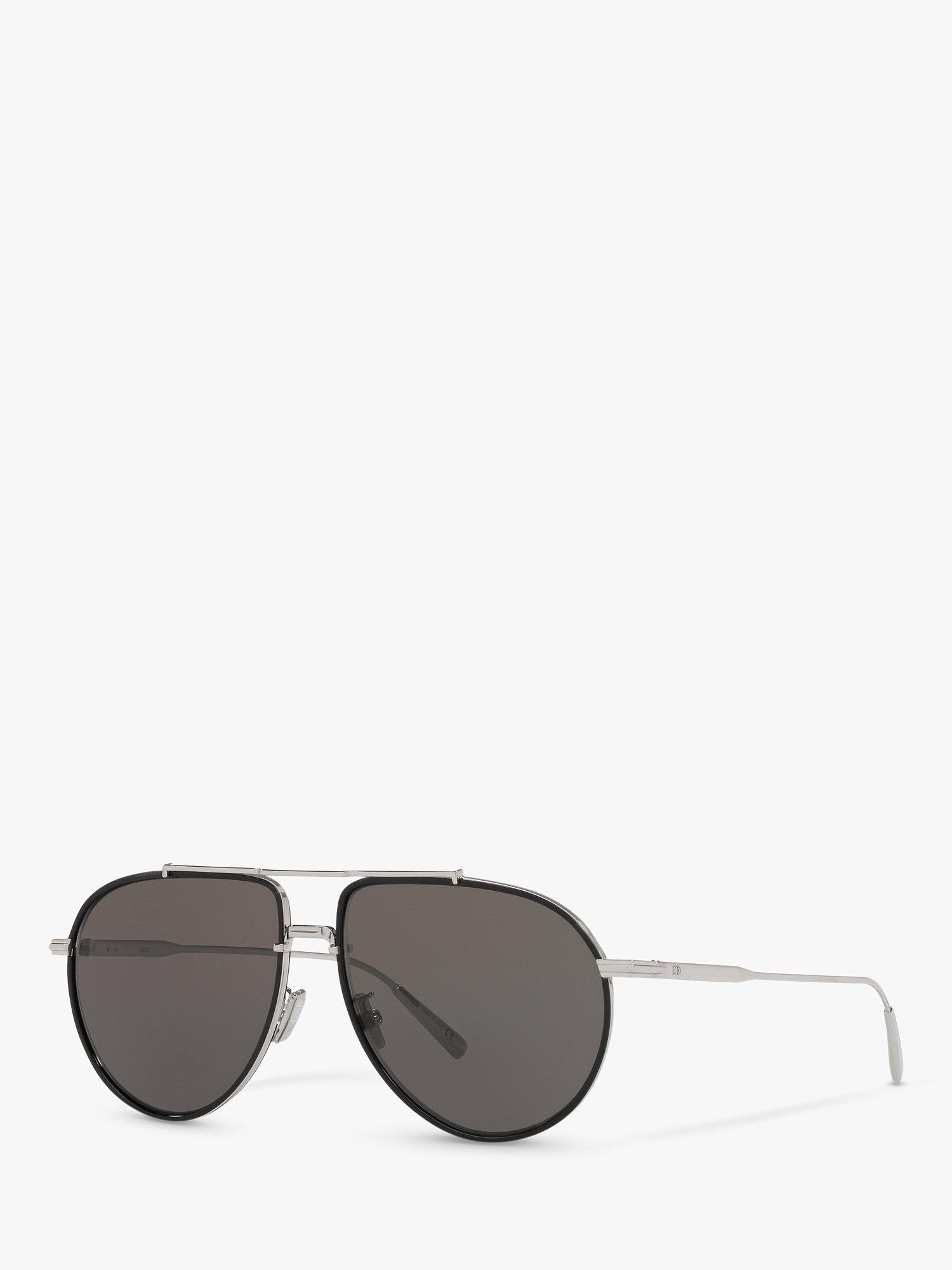 Product image 1 of 9, which shows DIOR DIORBlackSuit AU Men's Pilot Sunglasses, Gunmetal Grey