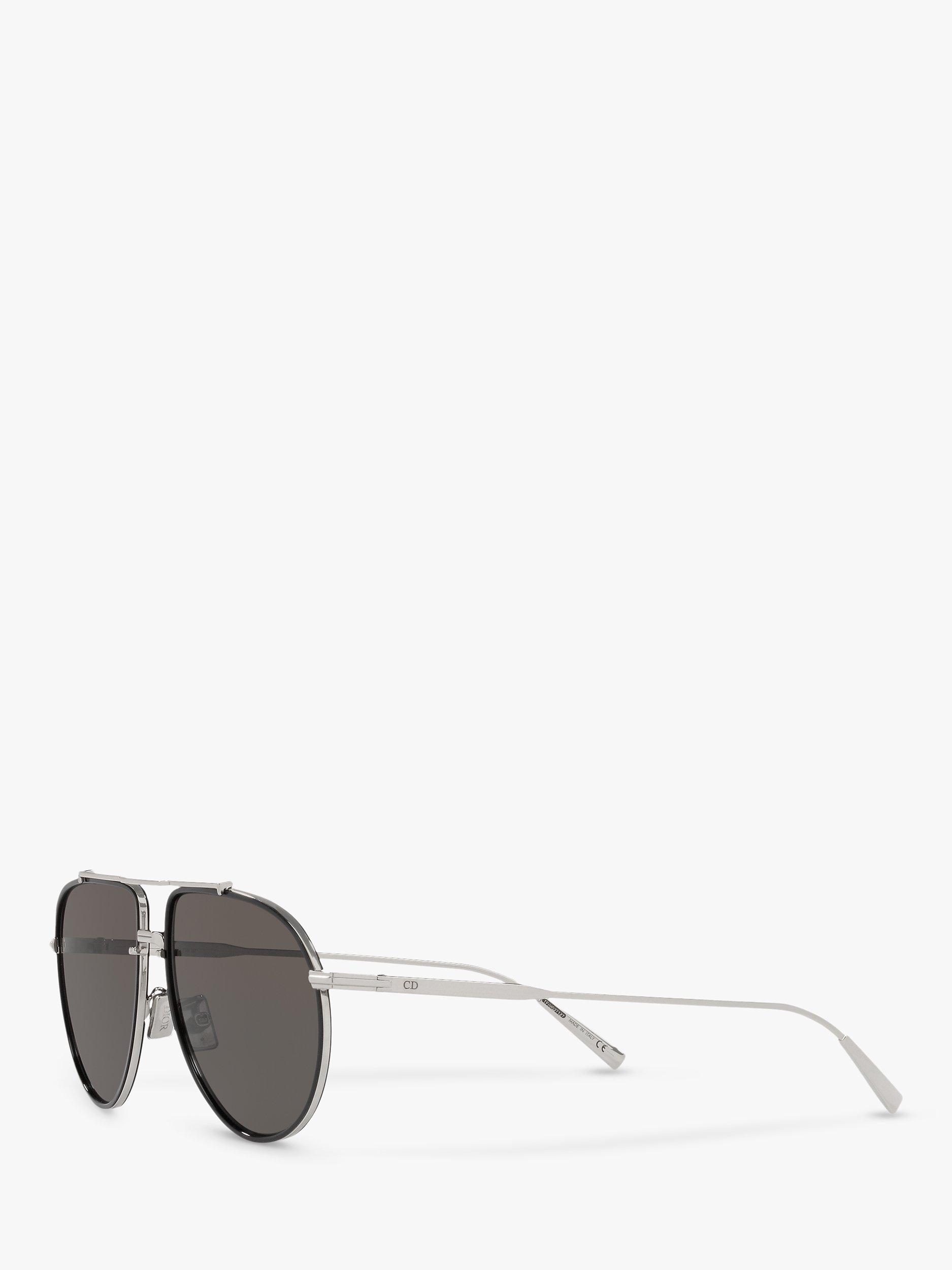 Product image 2 of 9, which shows DIOR DIORBlackSuit AU Men's Pilot Sunglasses, Gunmetal Grey