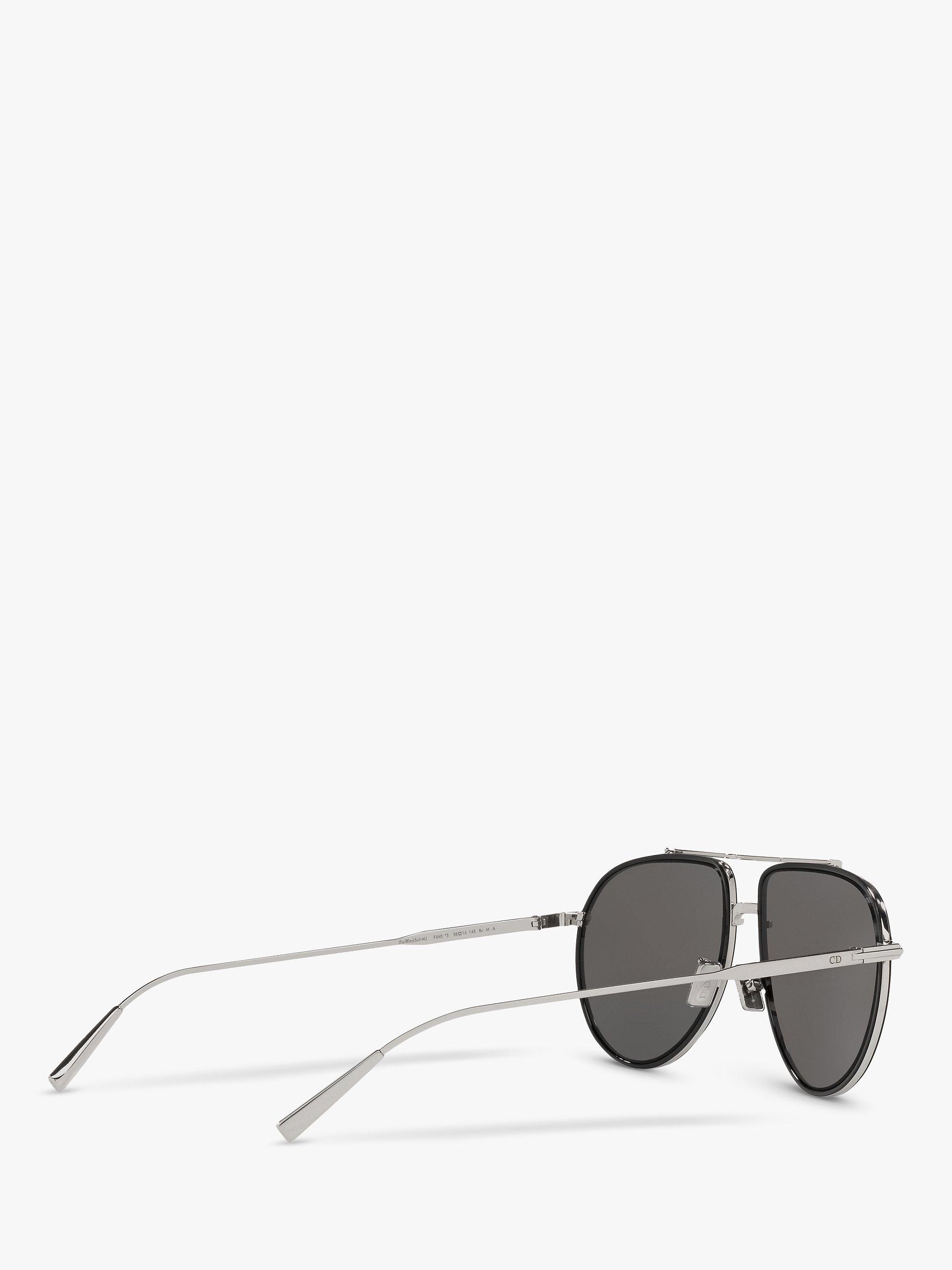 Product image 9 of 9, which shows DIOR DIORBlackSuit AU Men's Pilot Sunglasses, Gunmetal Grey