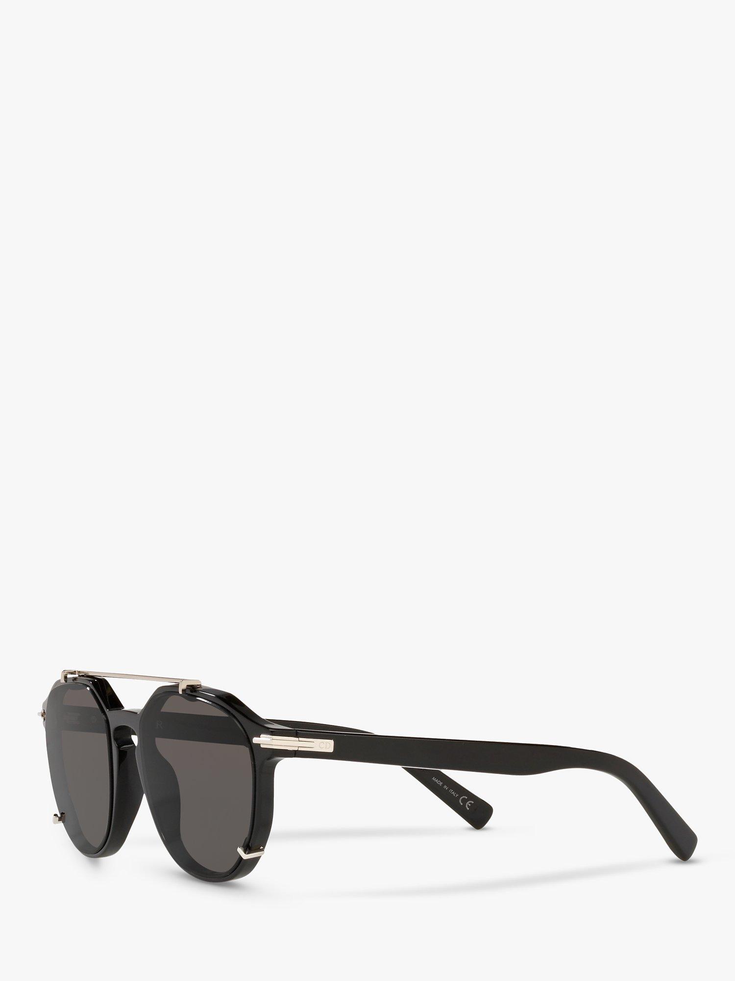 Product image 2 of 9, which shows DIOR DIORBlackSuit RI Men's Round Sunglasses, Black