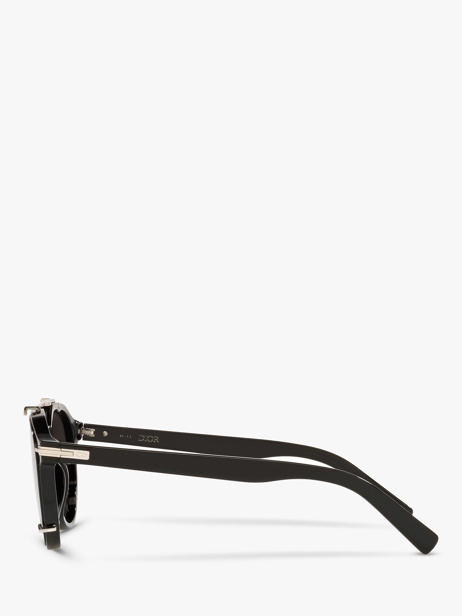 Product image 4 of 9, which shows DIOR DIORBlackSuit RI Men's Round Sunglasses, Black