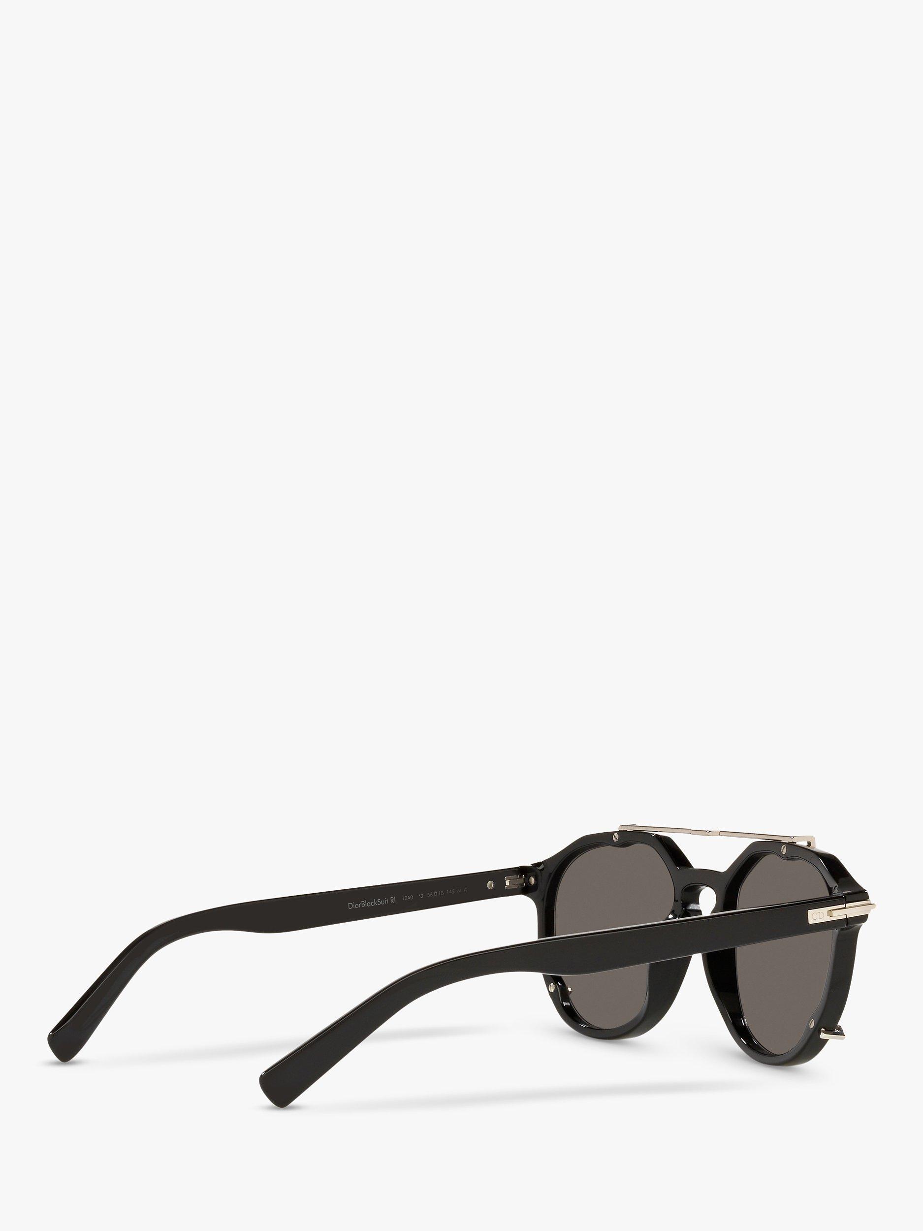 Product image 9 of 9, which shows DIOR DIORBlackSuit RI Men's Round Sunglasses, Black