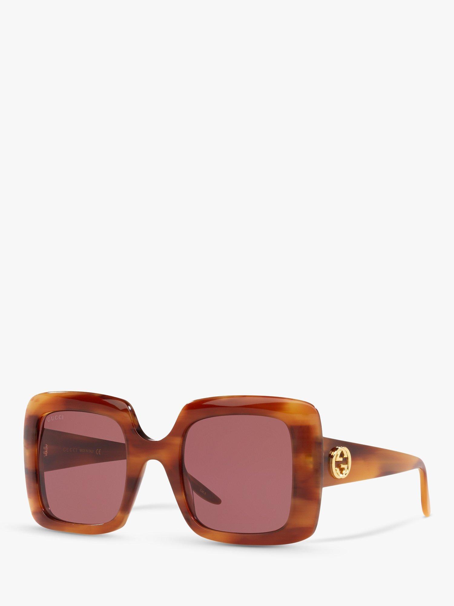 Gucci square tortoise sunglasses deals