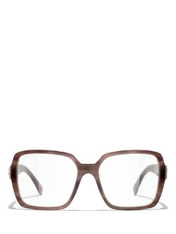 CHANEL Rectangular Sunglasses CH5408 Shiny Pink/Clear - view 2, Shiny Pink/Clear