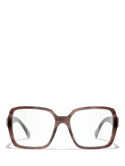 CHANEL Rectangular Sunglasses CH5408 Shiny Pink/Clear - view 2, Shiny Pink/Clear