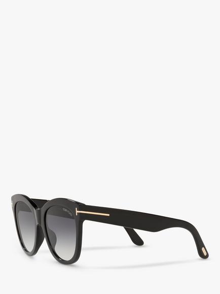TOM FORD FT0870 Women's Cat's Eye Sunglasses - view 2, Black/Grey Gradient