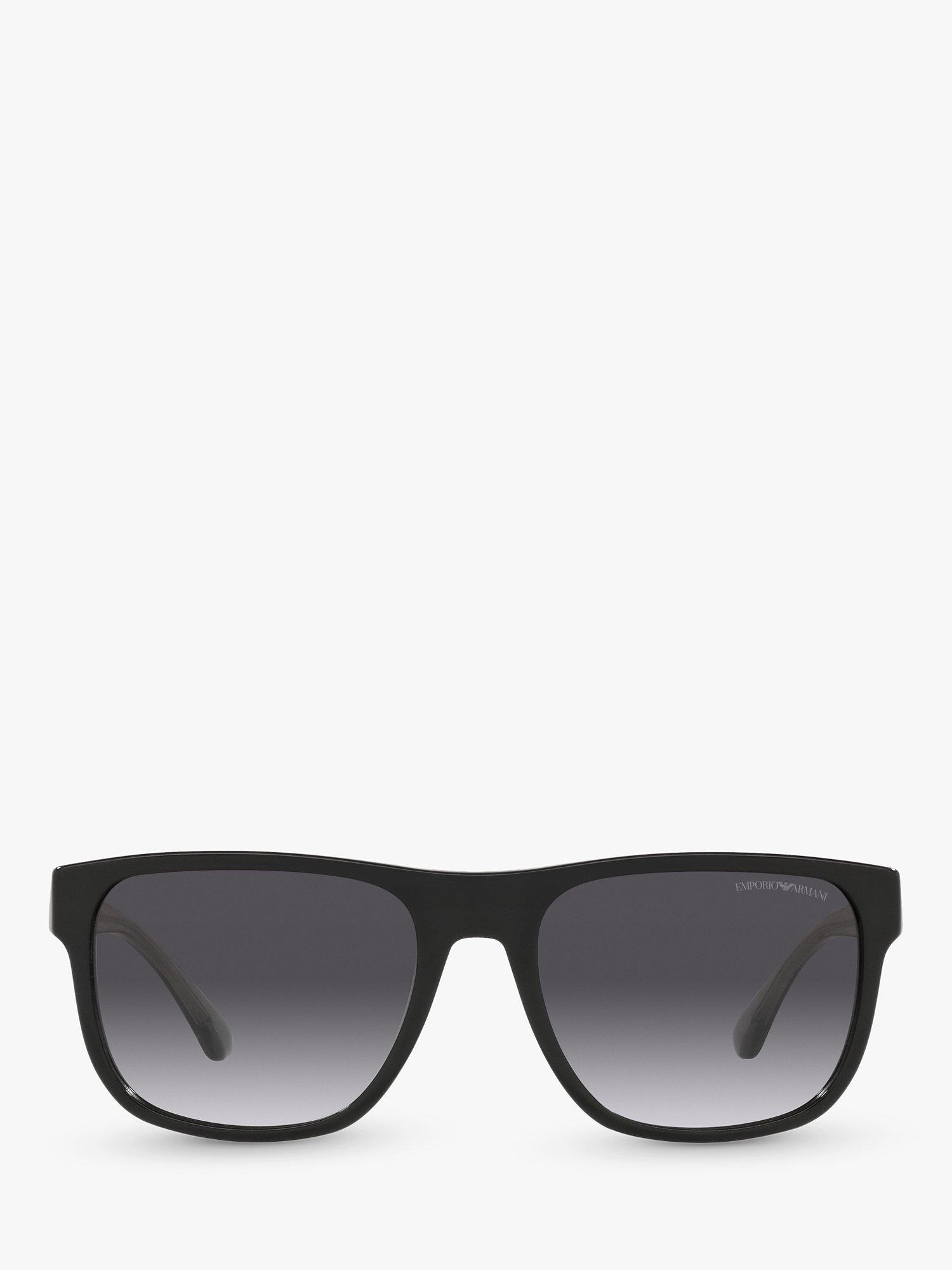 Product image 2 of 5, which shows Emporio Armani EA4163 Men's Square Sunglasses, Black/Grey Gradient