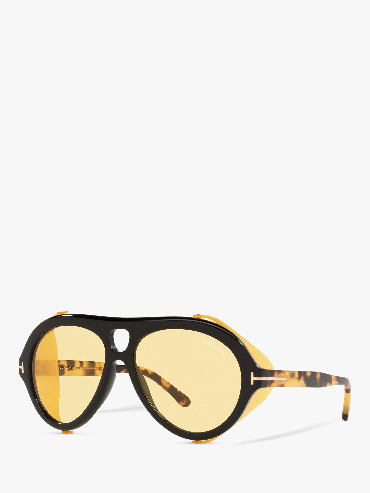 Product image 1 of 11, which shows TOM FORD FT0882 Men's Aviator Sunglasses, Black