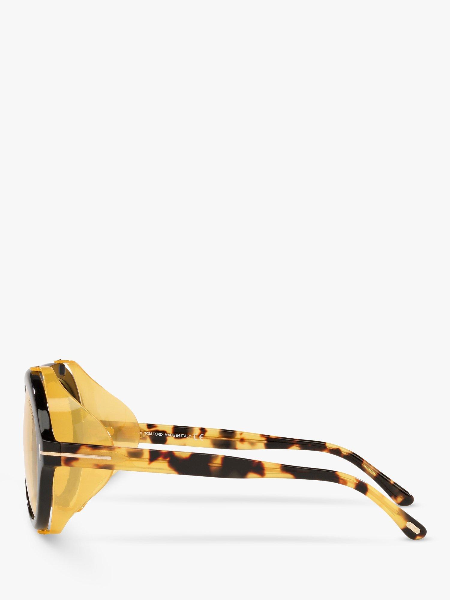 Product image 4 of 11, which shows TOM FORD FT0882 Men's Aviator Sunglasses, Black