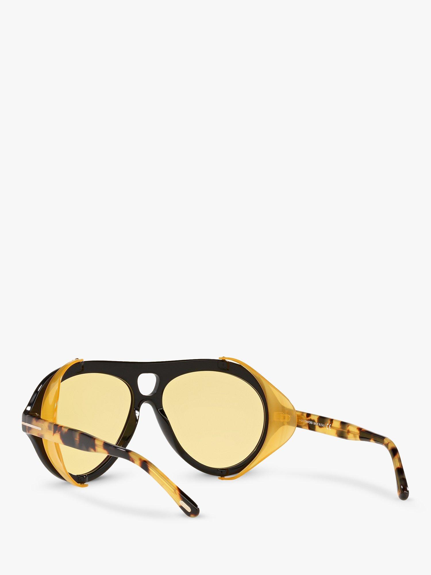 Product image 6 of 11, which shows TOM FORD FT0882 Men's Aviator Sunglasses, Black