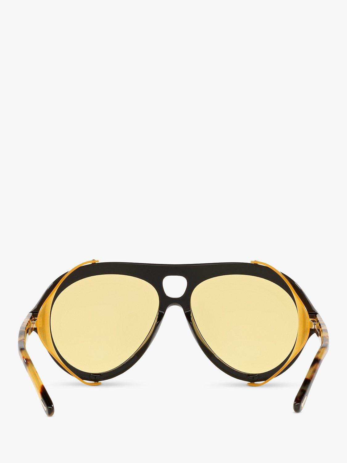 Product image 7 of 11, which shows TOM FORD FT0882 Men's Aviator Sunglasses, Black