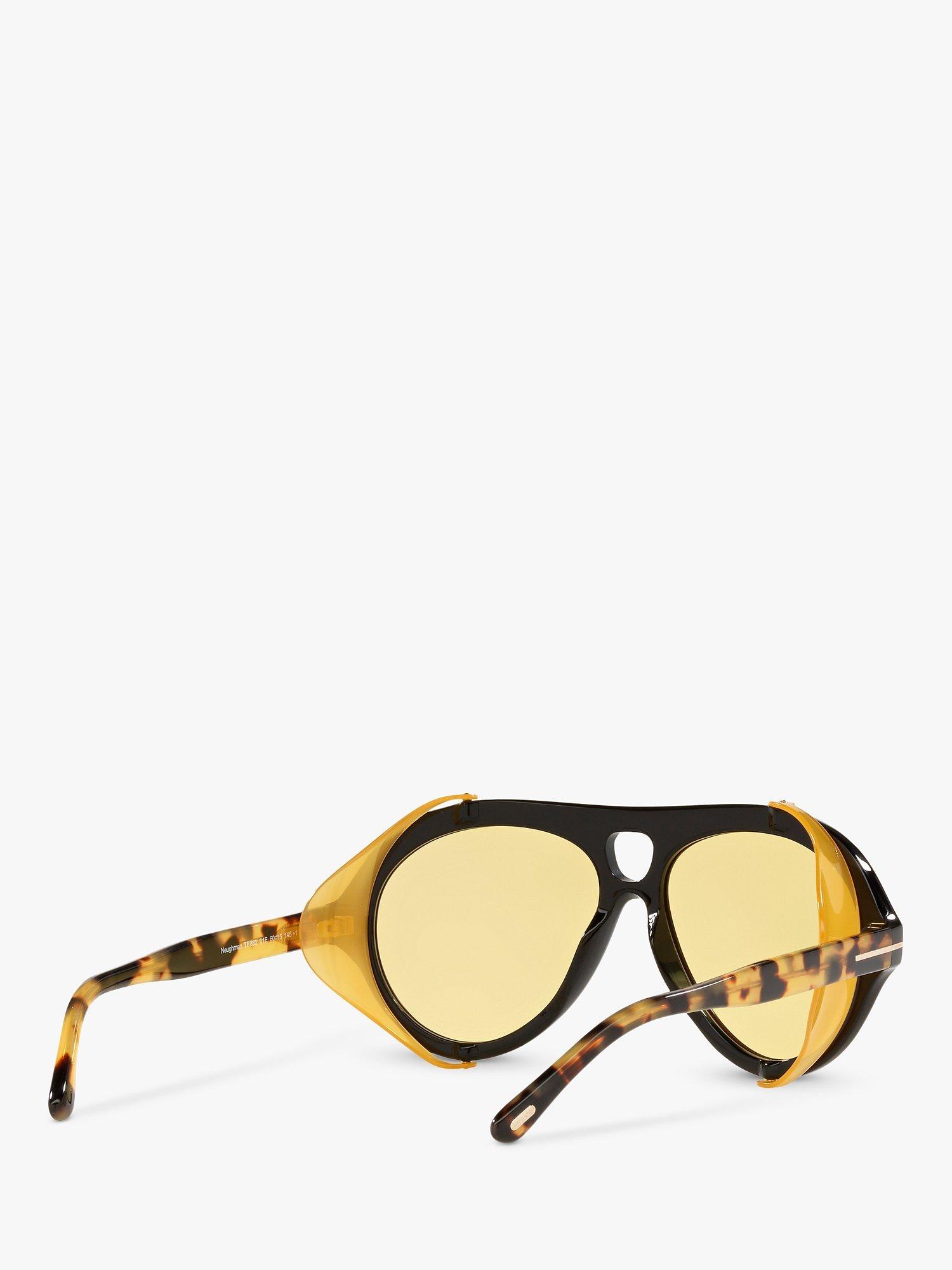 Product image 8 of 11, which shows TOM FORD FT0882 Men's Aviator Sunglasses, Black
