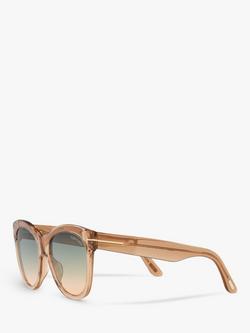 TOM FORD FT0870 Women's Cat's Eye Sunglasses - view 2, Brown/Green Gradient