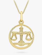 IBB 9ct Yellow Gold Zodiac Necklace