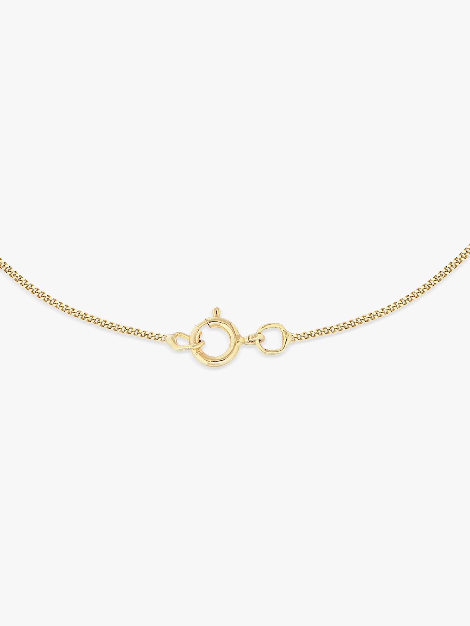 Product image 3 of 4, which shows IBB 9ct Yellow Gold Zodiac Necklace, Libra
