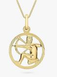 IBB 9ct Yellow Gold Zodiac Necklace