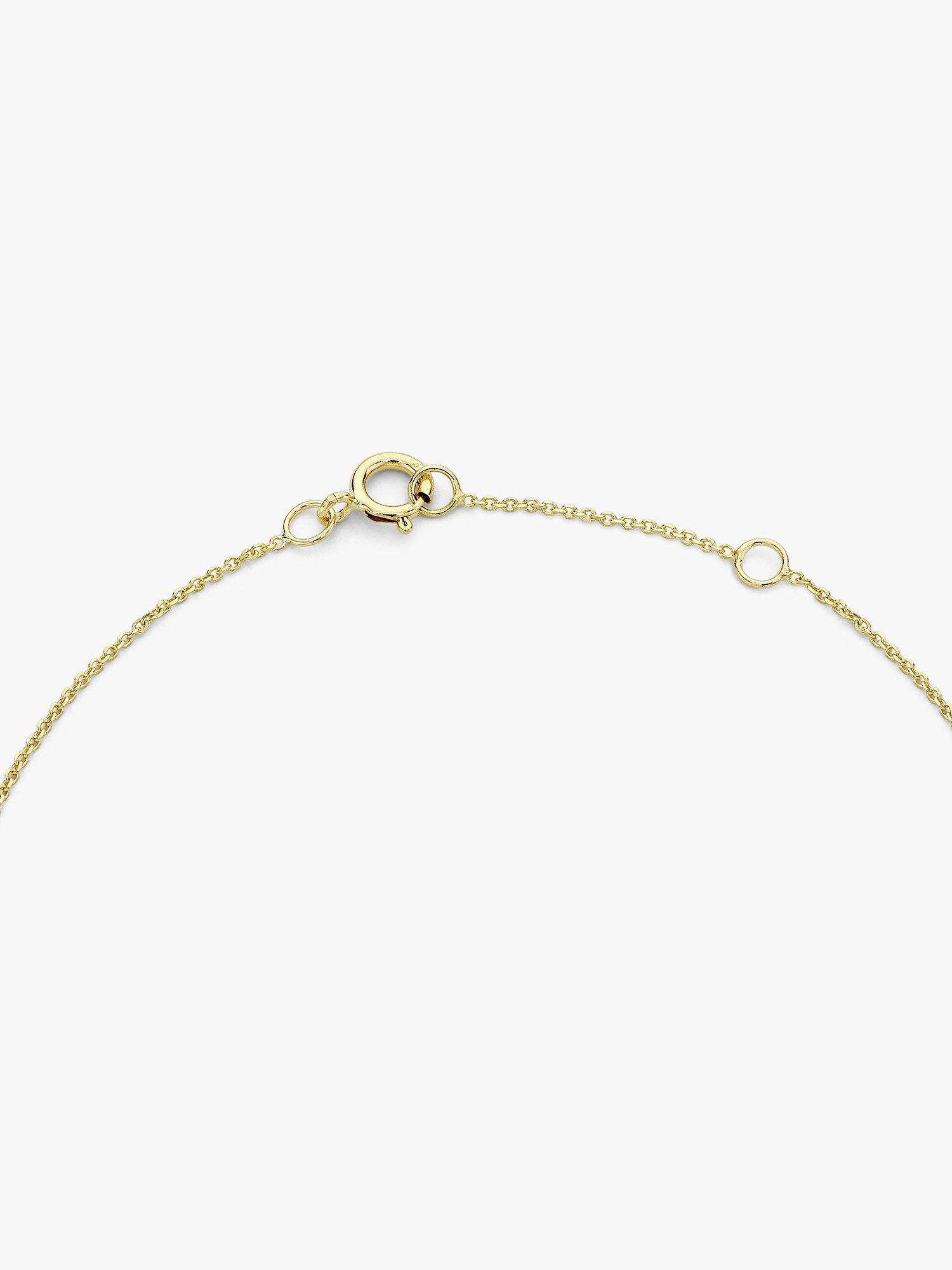 IBB 9ct Yellow Gold Initial Bracelet, M