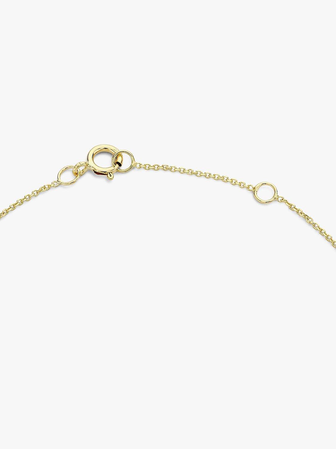 Product image 4 of 5, which shows IBB 9ct Yellow Gold Initial Bracelet, T
