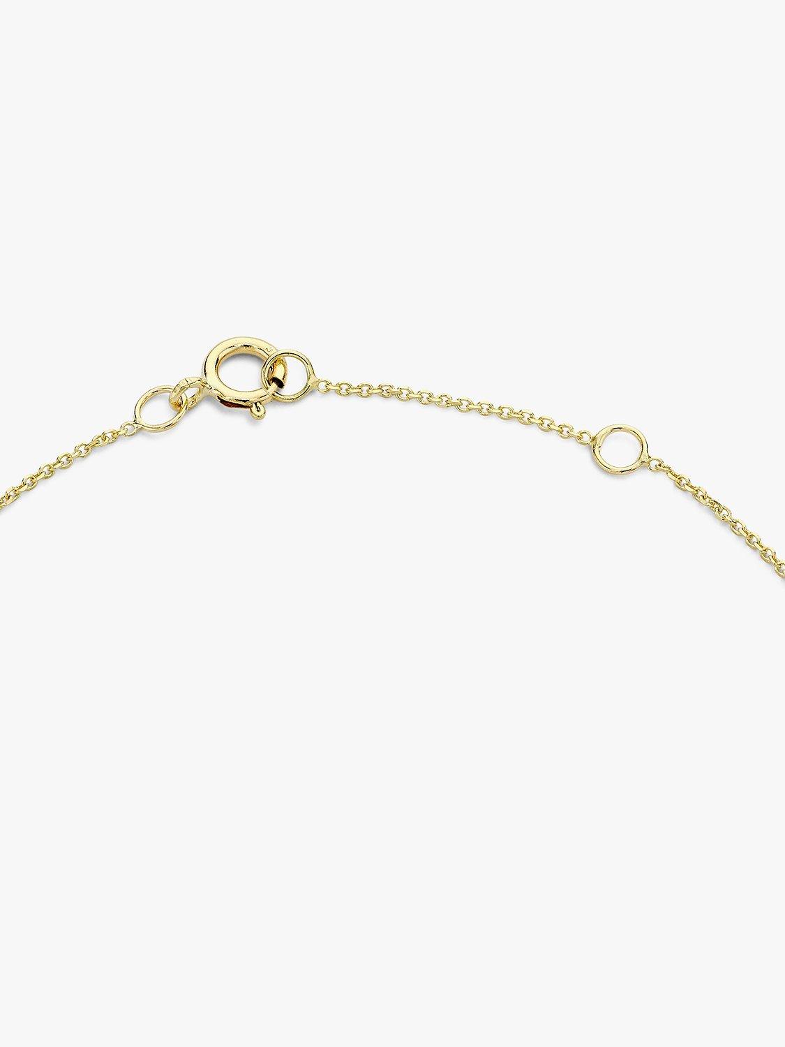 IBB 9ct Yellow Gold Initial Bracelet, T